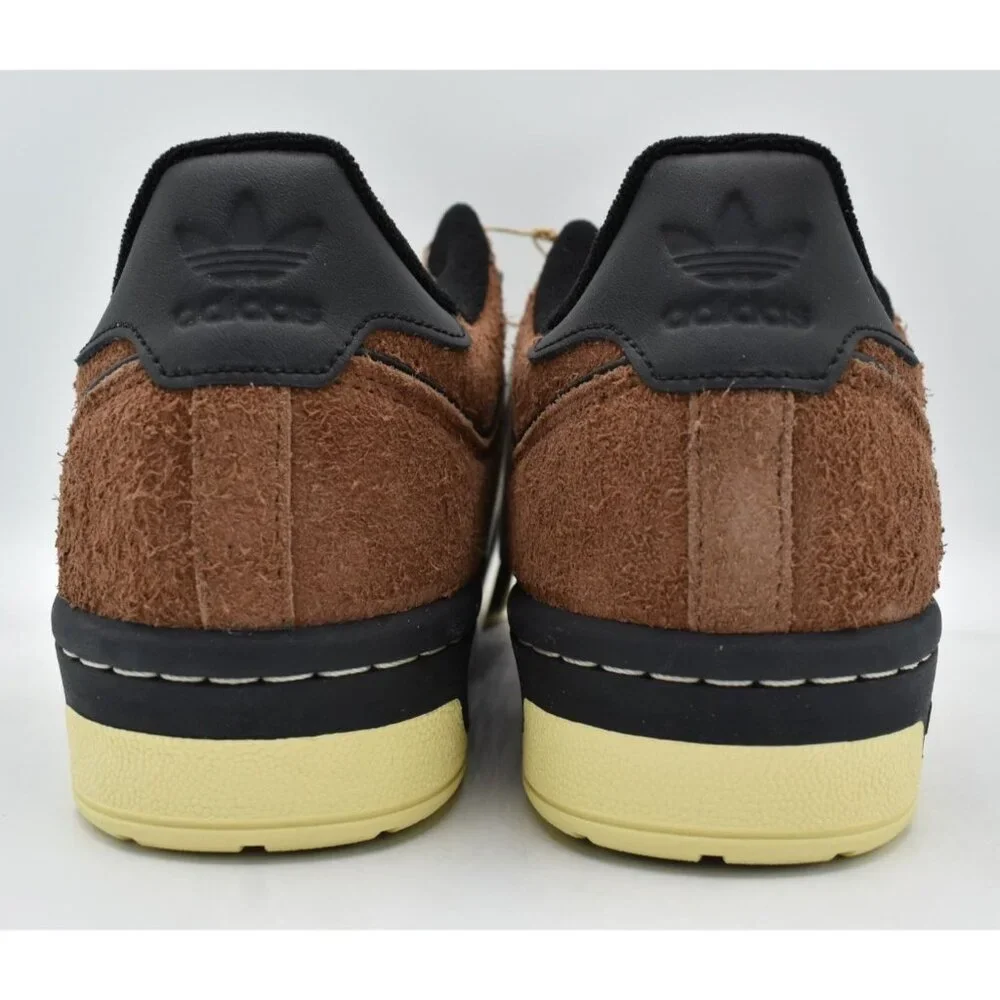 Adidas Originals Mens Size‎ 9.5 Rivalry 86 Low Brown Black Suede Sneakers Shoes
